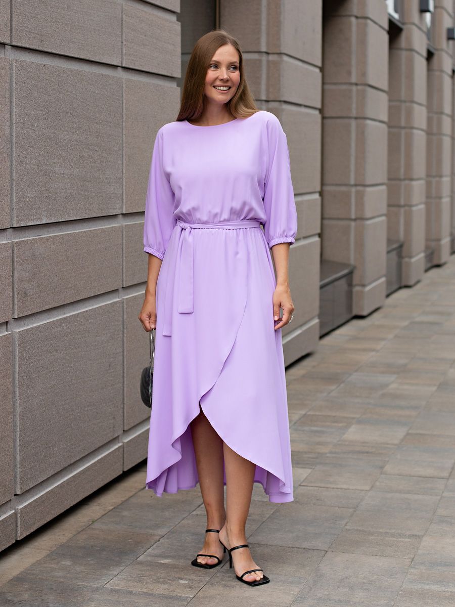 Платье Танго вдвоем (лиловое) П15166-1М
