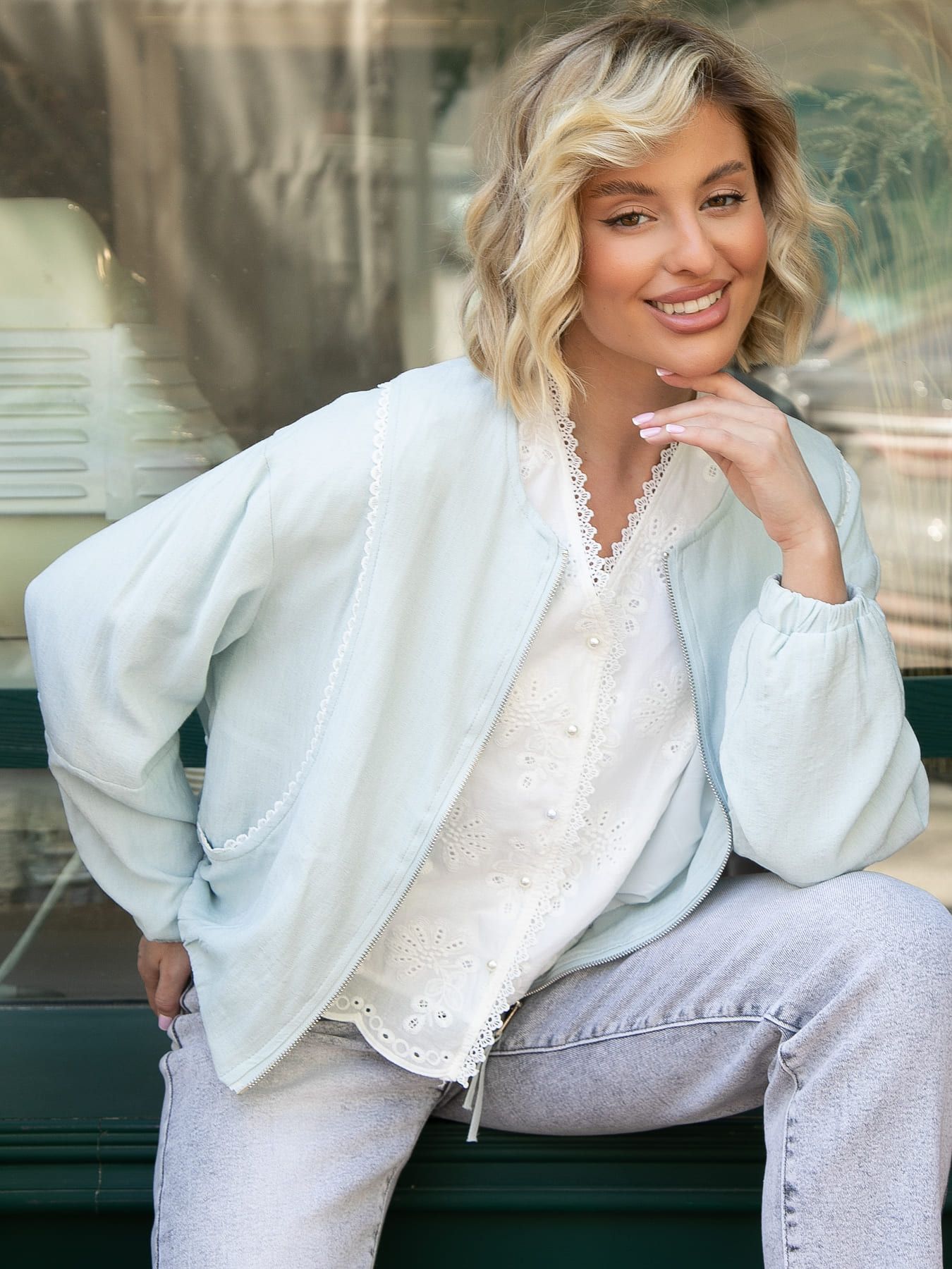 Пыльник Иванка (нежно-голубой) Б15755-7М