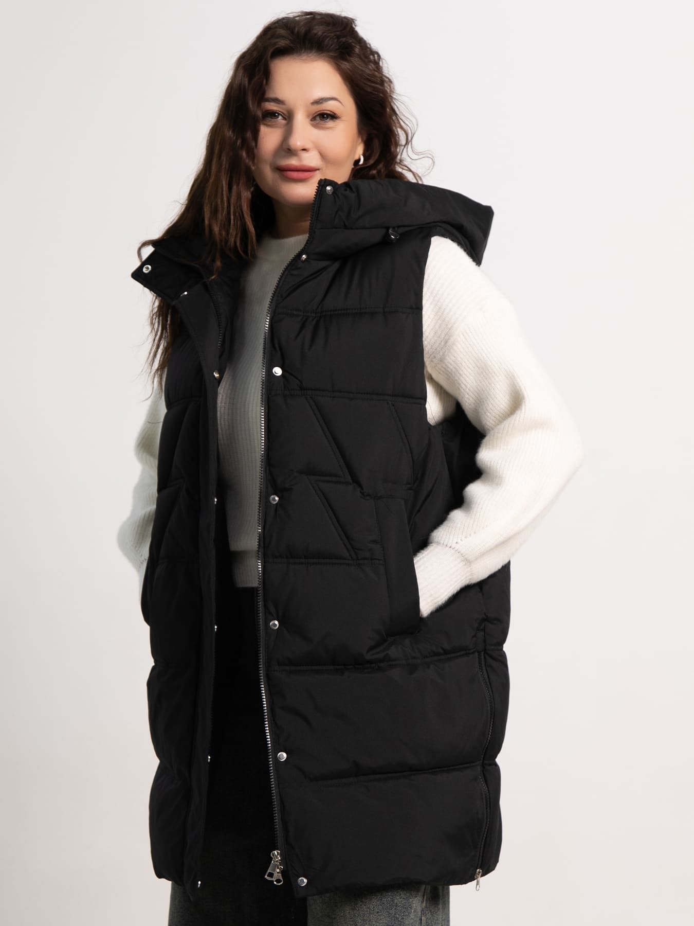 Жилет утепленный Вега (черный) Б15305-18М