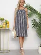 Сарафан Укрась лето! (синее/полоска) П13735-10М