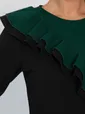 Платье Эванесса (черно-зеленое) П12749-35М