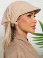 Косынка с козырьком на резинке (бежевая) ККР20-23М