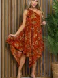 Платье Лабиринт любви (оранжевое) П12728-15