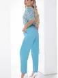 Брюки "Между нами любовь" (голубые) Б9050