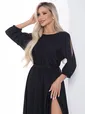 Платье Танго вдвоем (черный люрекс) П12140