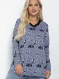 Блуза Фауна (синяя) Б11036