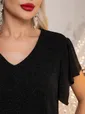 Платье вечернее Мелодия любви (черное) П14494-4М