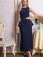 Платье Верное решение (синее) П14809-16М