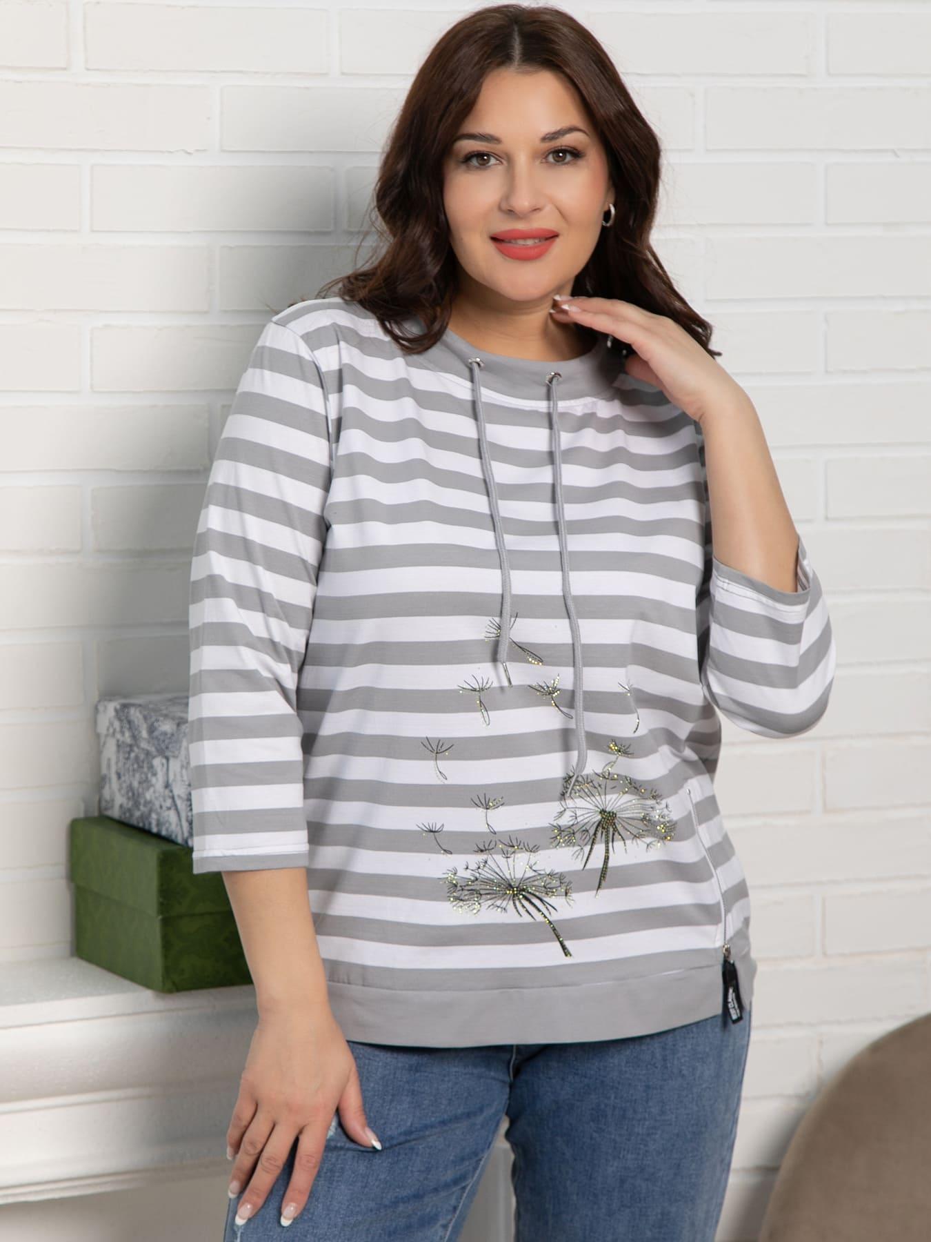 Блуза Кэролл (серая) Б15543-20М