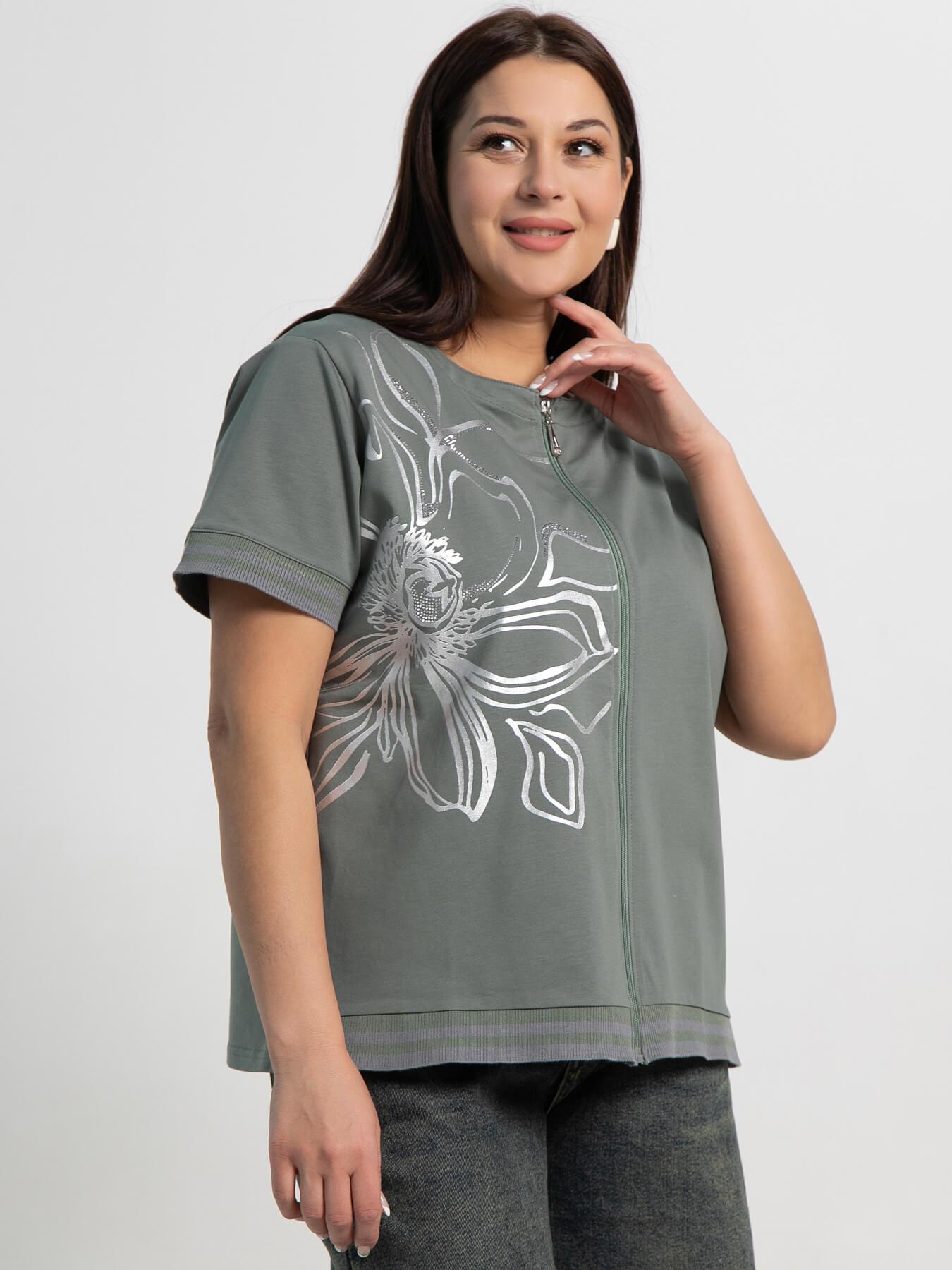 Блуза Бэлла (оливковый) Б15358-20М