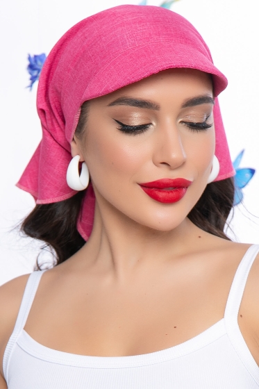 Косынка с козырьком (фуксия) КК58