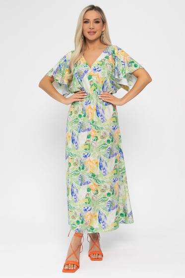 Платье Летнее настроение (зеленое) П13727-7М Платье Летнее настроение (зеленое) П13727-7М
