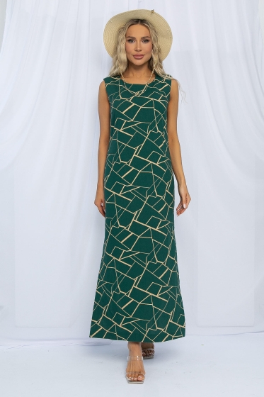 Платье Дария (изумруд) П13481-1М