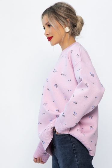 Свитер оверсайз Анита (сиреневый) Б14760-1М