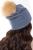Шапка с помпоном (деним) ШП15 Шапка с помпоном (деним) ШП15