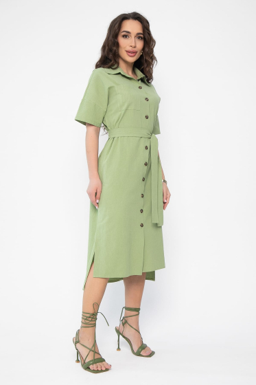 Платье Фруктовый коктейль (фисташка) П13588-18М