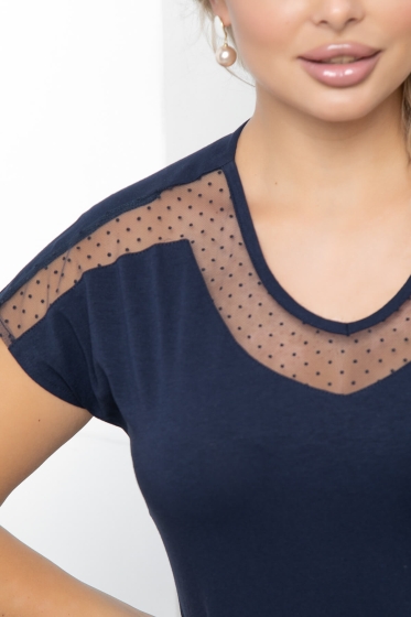 Блуза "Октавия" (блю) Б5656