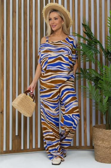 Костюм Асвари (сине-коричневый) К13456-5М Костюм Асвари (сине-коричневый) К13456-5М