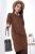 Платье "На элеганте" П7247 (коричневый) Платье "На элеганте" П7247 (коричневый)