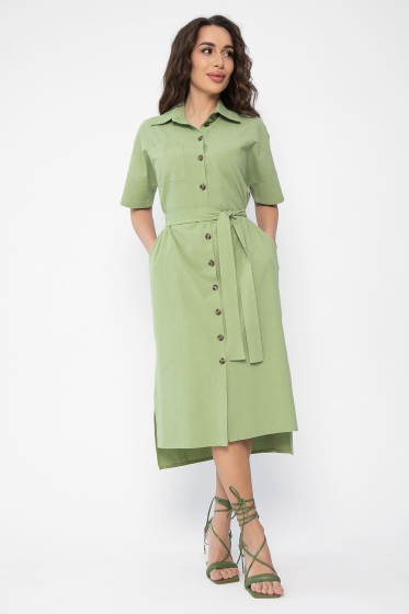Платье Фруктовый коктейль (фисташка) П13588-18М