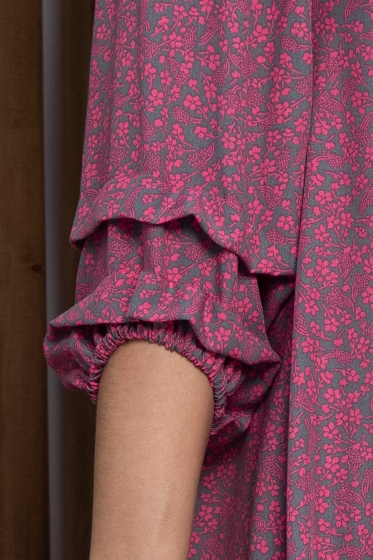 Платье Аглая (серо-розовое) П13366-4М