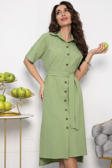 Платье Фруктовый коктейль (фисташка) П13588-18М