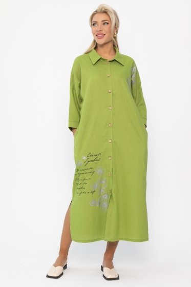 Платье Мирослава (зеленое яблоко) П13702-7М Платье Мирослава (зеленое яблоко) П13702-7М