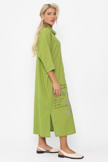 Платье Мирослава (зеленое яблоко) П13702-7М Платье Мирослава (зеленое яблоко) П13702-7М