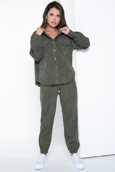 Костюм "На пульсе моды" (хаки) К2587