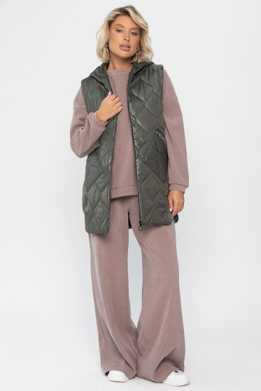 Жилет утепленный Дана Мур (хаки) Б14309-18М